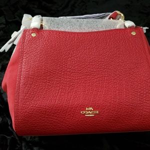 New Red Coach purse